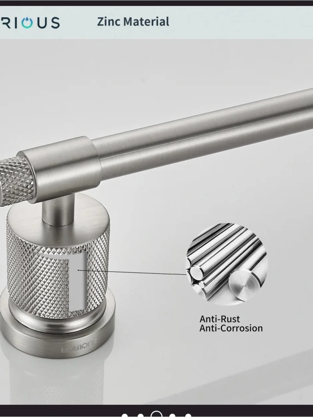 Forious Brushed Nickel 4piece Bathroom Hardware Set